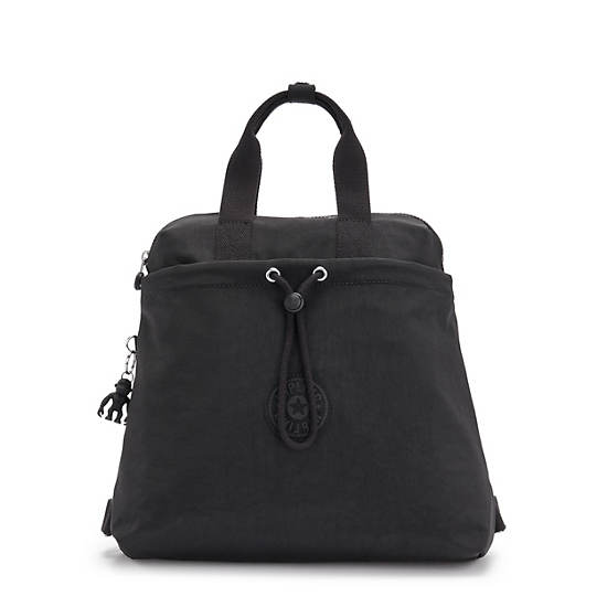 Kipling Goyo Medium Backpack Tote Handbag Black Noir | AU 1270WN